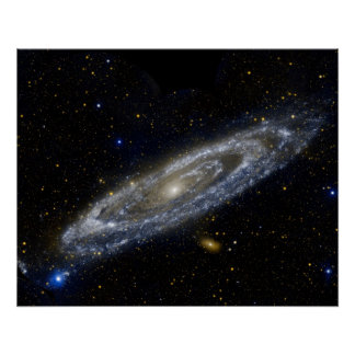 Andromeda-Galaxie-Milchweg-Kosmos Poster