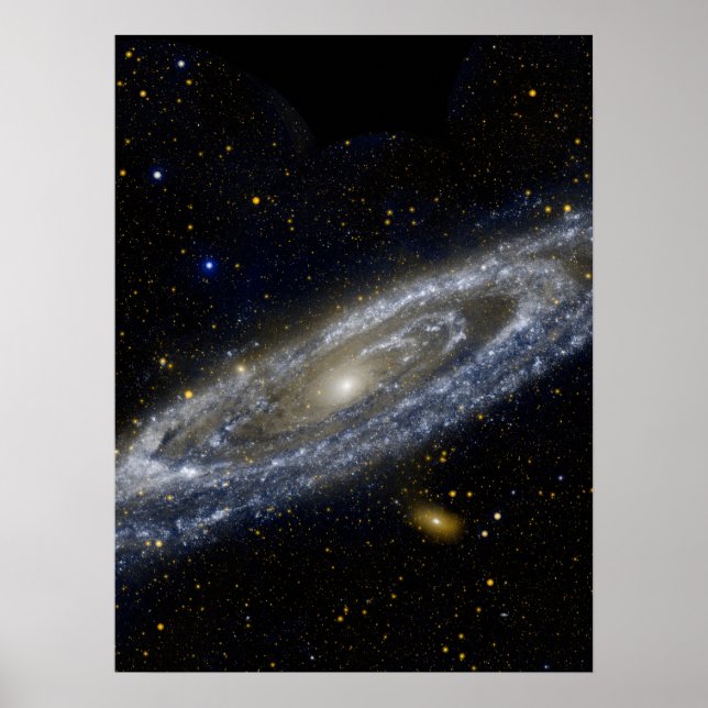 Andromeda-Galaxie-Milchweg-Kosmos Poster (Vorne)