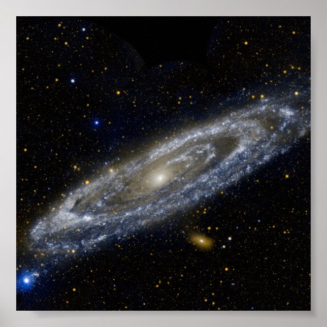 Andromeda-Galaxie-Milchweg-Kosmos Poster (Vorne)