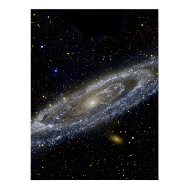 Andromeda-Galaxie-Milchweg-Kosmos Poster (Vorderseite)