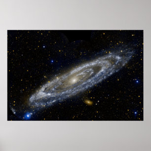 Andromeda-Galaxie-Milchweg-Kosmos-Universum Poster