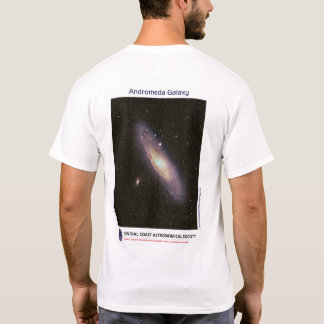 Andromeda Galaxie mit Lee Coombs Front und Back T- T-Shirt