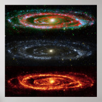 Andromeda Galaxy in Red-Vis-UV 48x48 (35x35)