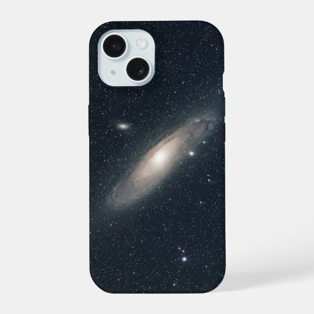 Andromeda Galaxy iPhone 15 Fall Hülle (Rückseite)