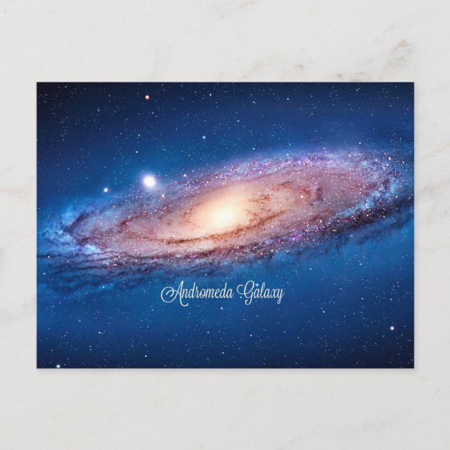 Andromeda Galaxy Postkarte (Vorderseite)