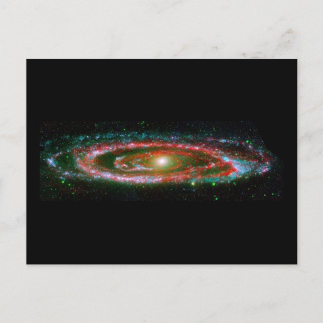 Andromeda Galaxy Postkarte (Vorderseite)