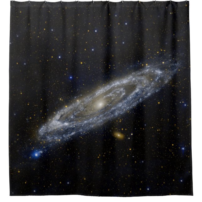 Andromeda Galaxy Starry Sky Duschvorhang (Vorderseite)