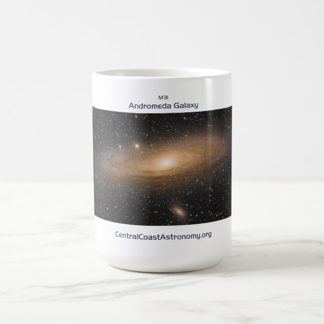 Andromeda Galaxy von Nikkolai Davenport - 15oz Tas Kaffeetasse (Mittel)