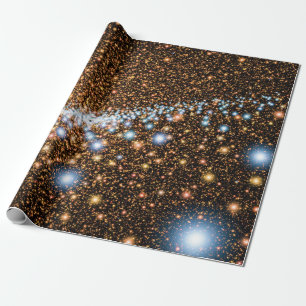 Andromeda-Schwarzes Loch Blaue Sterne - Künstleris Geschenkpapier