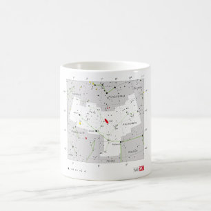 Andromeda-Stern-Systems-Konstellations-Diagramm Kaffeetasse