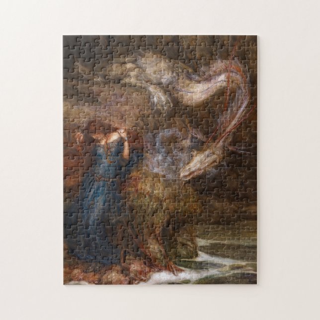 Andromeda von Arthur Rackham Puzzle (Vertikal)