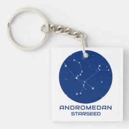 Andromedan Starseed Schlüsselanhänger - Blau & Wei