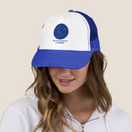 Andromedan Starseed Trucker Hat - Blue & White Truckerkappe