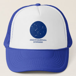 Andromedan Starseed Trucker Hat - Blue & White Truckerkappe
