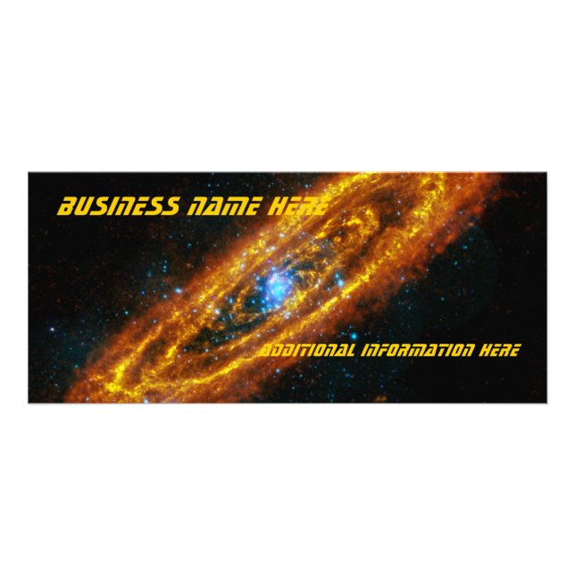 Andromeda's Stars 2012 Kalender Business Rack Card Werbekarte (Vorne)