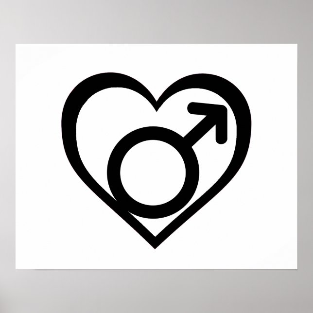ANDROPHILIA SYMBOL -.png Poster (Vorne)