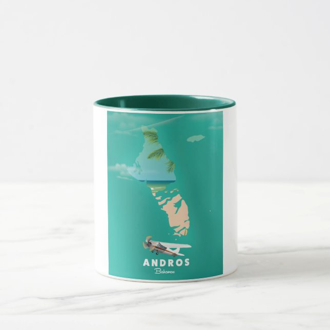 Andros Bahamas Vacation Karte. Tasse (Zentrum)
