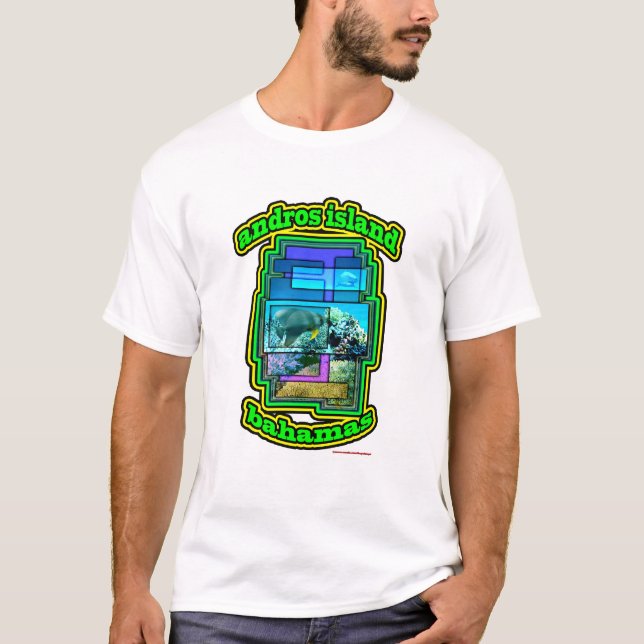 Andros-Insel Bahamas T-Shirt (Vorderseite)