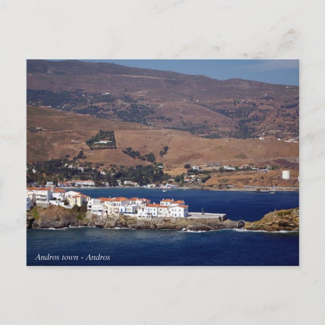 Andros town - Andros Postkarte (Vorderseite)