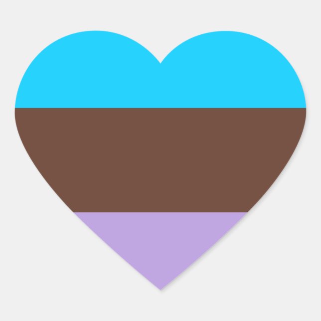 Androsexual Pride Flag Herz-Aufkleber (Vorderseite)