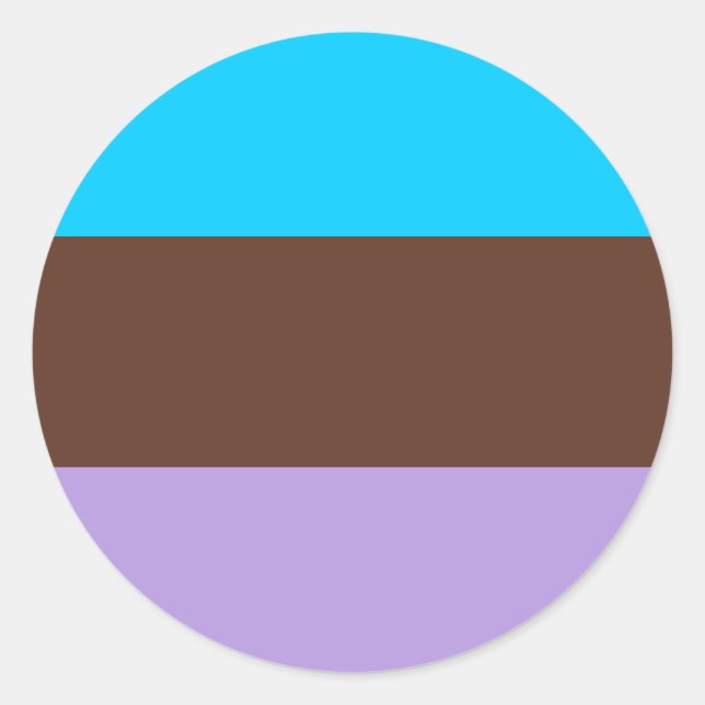 Androsexual Pride Flag Runder Aufkleber (Vorderseite)