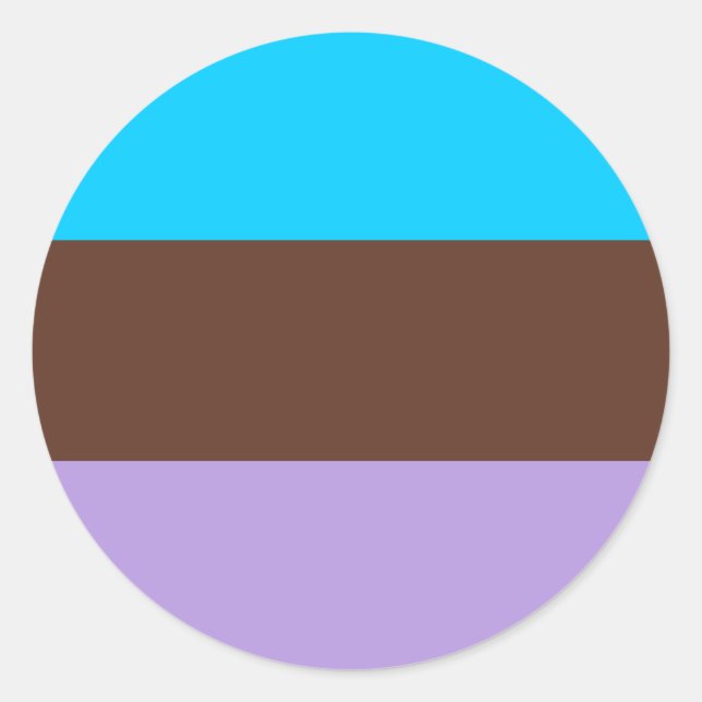 Androsexual Pride Flag Runder Aufkleber (Vorderseite)