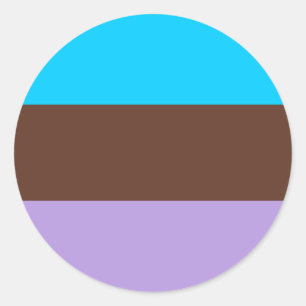 Androsexual Pride Flag Runder Aufkleber