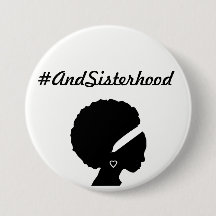 #AndSisterhood feministischer wearable Buttonknopf