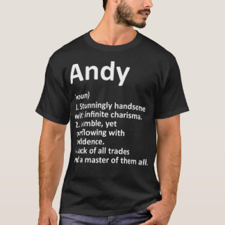 ANDY Definition Personalisiert Name Funny Birthday T-Shirt