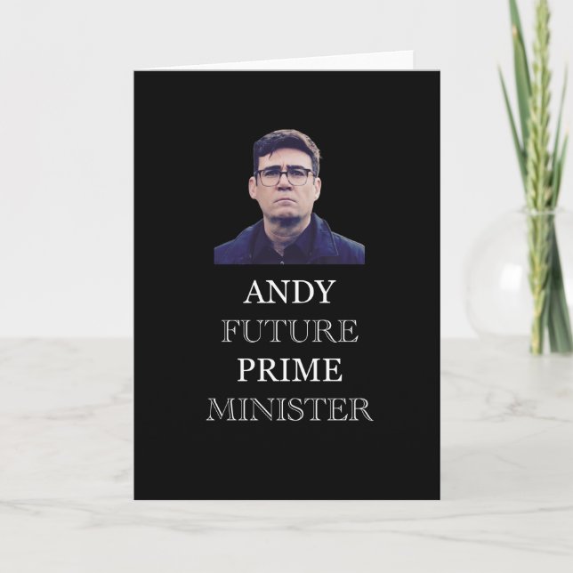 Andy Future Premierminister - Andy Burnham Karte (Vorderseite)