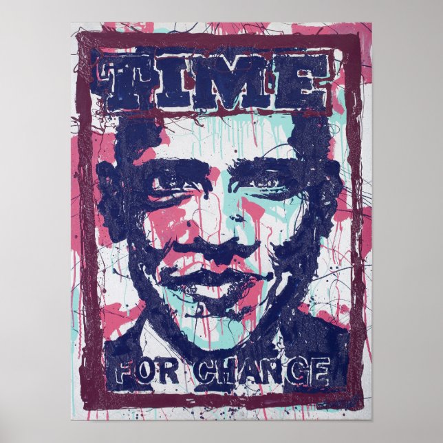 Andy Howell Präsident Obama Portrait Posters Poster (Vorne)