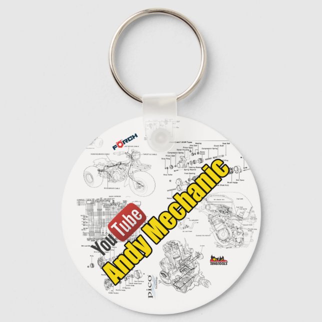 Andy Mechanic Schlüsselring Schlüsselanhänger (Vorderseite)