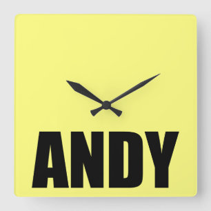 Andy Quadratische Wanduhr