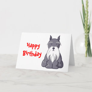 Andy Rooney Schnauzer Birthday Karte