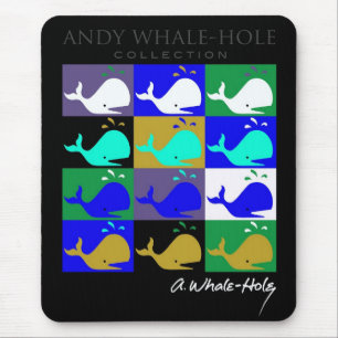 Andy Whale-Hole™_12-Panelen-Mauspad mit invertiert Mousepad