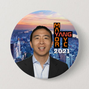 Andy Yang für NYC Mayor 2021 Button