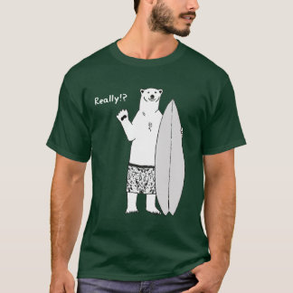 Andys globales Surfen Klimaänderung T - Shirt