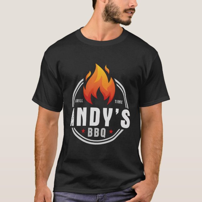 Andys Grillen T-Shirt (Vorderseite)