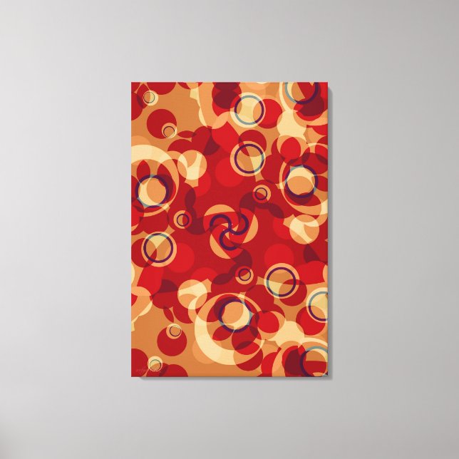 Anemidelikate Abstrakt Art Wrapped Canvas Leinwanddruck (Vorderseite)