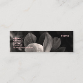 Anemone 2 Sepia Foto Mini Business Cards Visitenkarte
