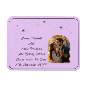 Anemone auf Light Lilac Magnet