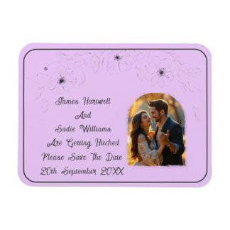 Anemone auf Light Lilac Magnet