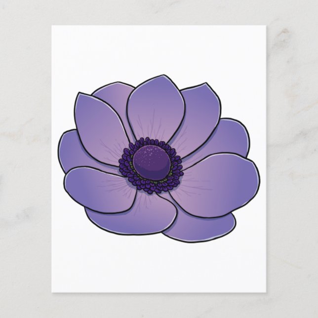 Anemone-Blume (Vorderseite)