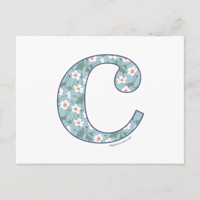 Anemone Blume C Postkarte (Vorderseite)