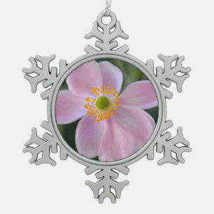 Anemone-Blume Schneeflocken Zinn-Ornament