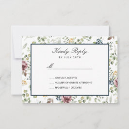 Anemone Blush Blue chic Blume Hochzeit RSVP
