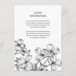 Anemone Bouquet Wedding Insert
