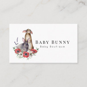 Anemone Bunnies Baby Boutique Social Media Busines Visitenkarte