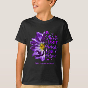 Anemone Epilepsy Awareness Kostüme Niemand kämpft T-Shirt