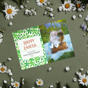 Anemone Green Family Foto Happy Oaster Feiertagskarte
